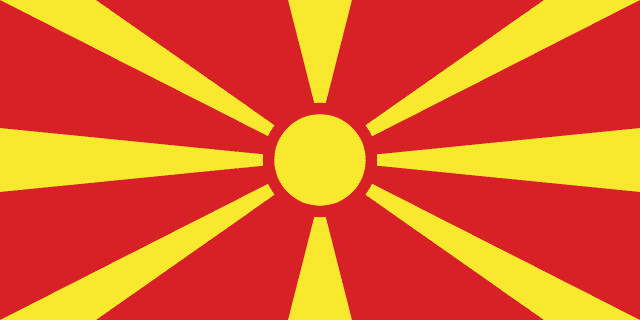North Macedonia flag