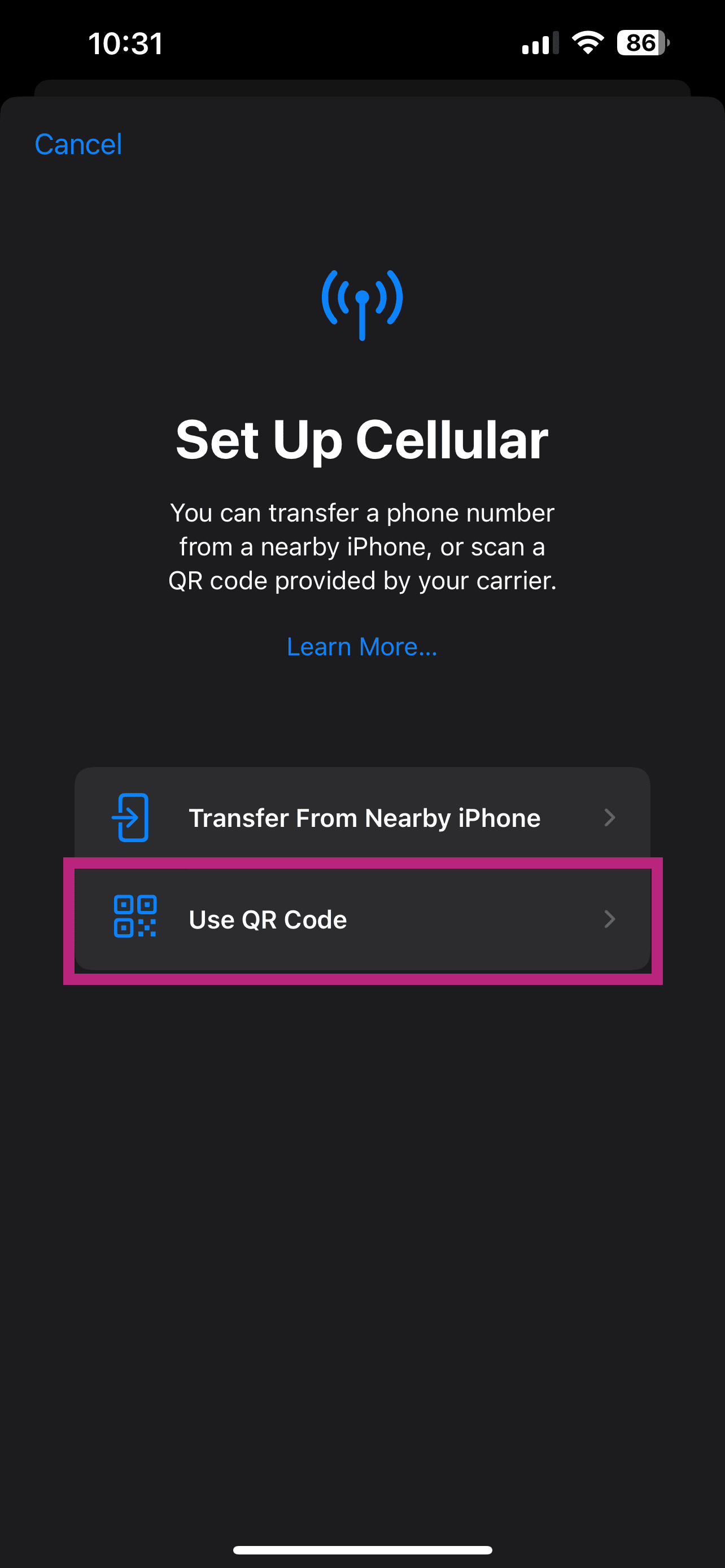iPhone step 2