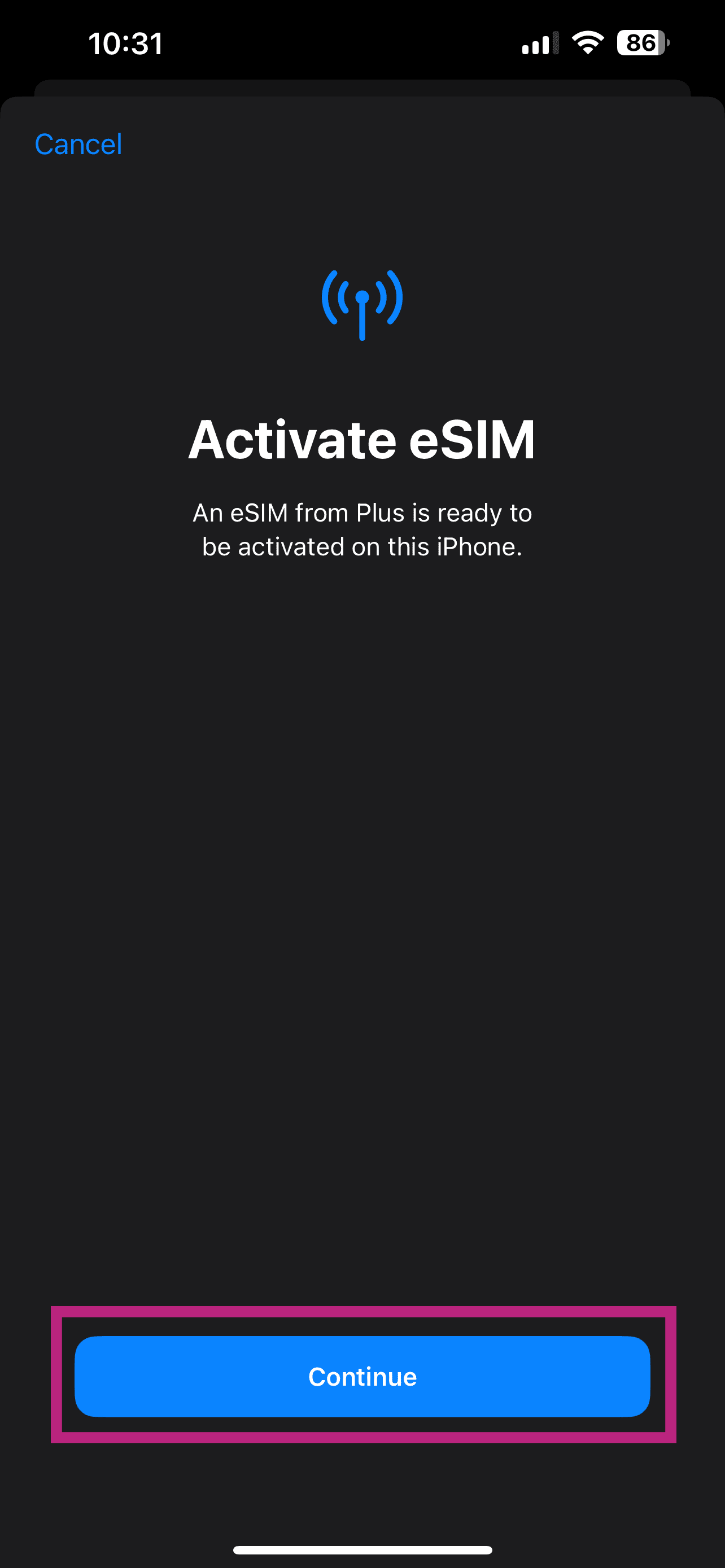 iPhone step 4